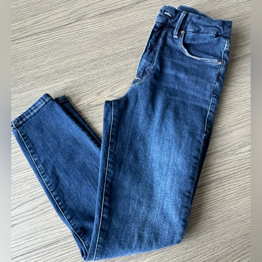 Good American Dark Blue High-Rise Skinny Jeans